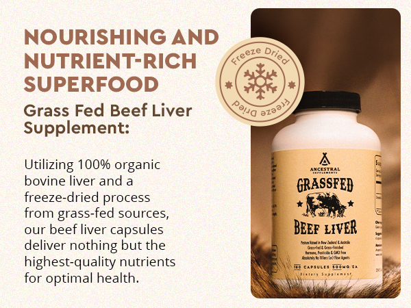ancestral beef liver supplements animal organ supplements liver vitamins beef organs capsules