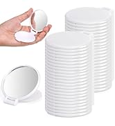 ZOOFOX 50 Pieces Compact Mirror Bulk, Round Makeup Mirror for Purse, Mini Folding Mirror for Wome...