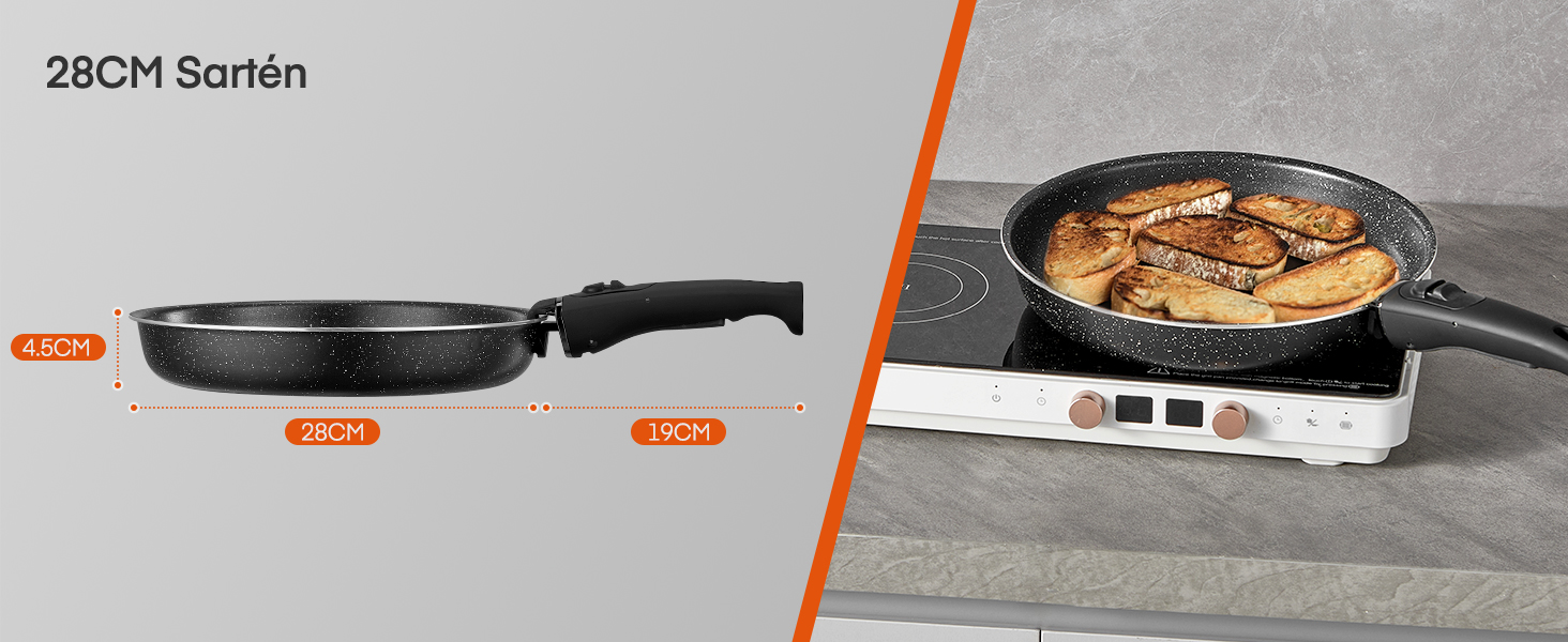 Juego de ollas y sartenes