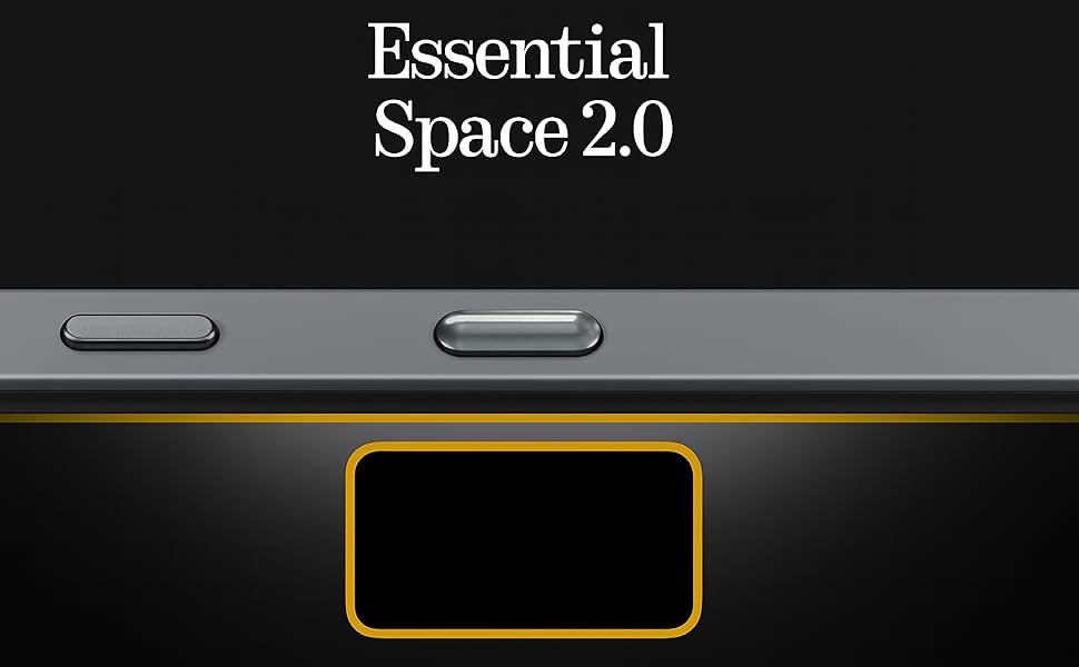 Nothing Phone 3 Essential Space 2.0 feature with side button layout