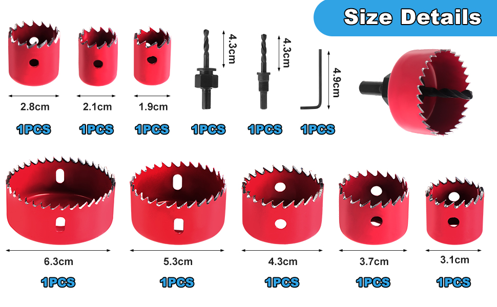 Habwea 11 Stycken Hu00e5lsu00e5gar 19u201364 Mm Hu00e5lborr, Tru00e4 Hu00e5lsu00e5gar, Set, Downlights Hu00e5lborr, Kolstu00e5l, Hu00e5lsu00e5gssku00e4rare, Set Fu00f6r Exakta Hu00e5l I Barrtru00e4, PVC-platta Och Plast Habwea 11 Stycken Hu00e5lsu00e5gar 19u201364 Mm Hu00e5lborr, Tru00e4 Hu00e5lsu00e5gar, Set, Downlights Hu00e5lborr, Kolstu00e5l, Hu00e5lsu00e5gssku00e4rare, Set Fu00f6r Exakta Hu00e5l I Barrtru00e4, PVC-platta Och Plast