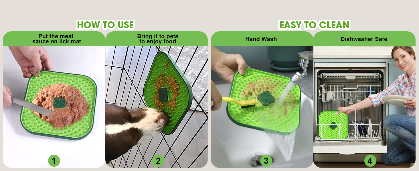 Licking Mat for Dogs Crate, Interactive Large 7.1" Size