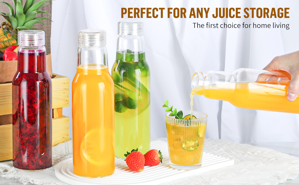 Glass Bottles with Lids