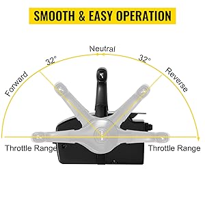 VEVOR Bo?te De Télécommande Montage Latéral 8 Broches Pour Moteur De Bateau Mercury PT 14 Boîte de commande à distance bateau
