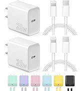 iPhone Charger Fast Charger[Apple MFi Certified] 2 Pack Apple Type C Wall Charger Block 20W Charg...