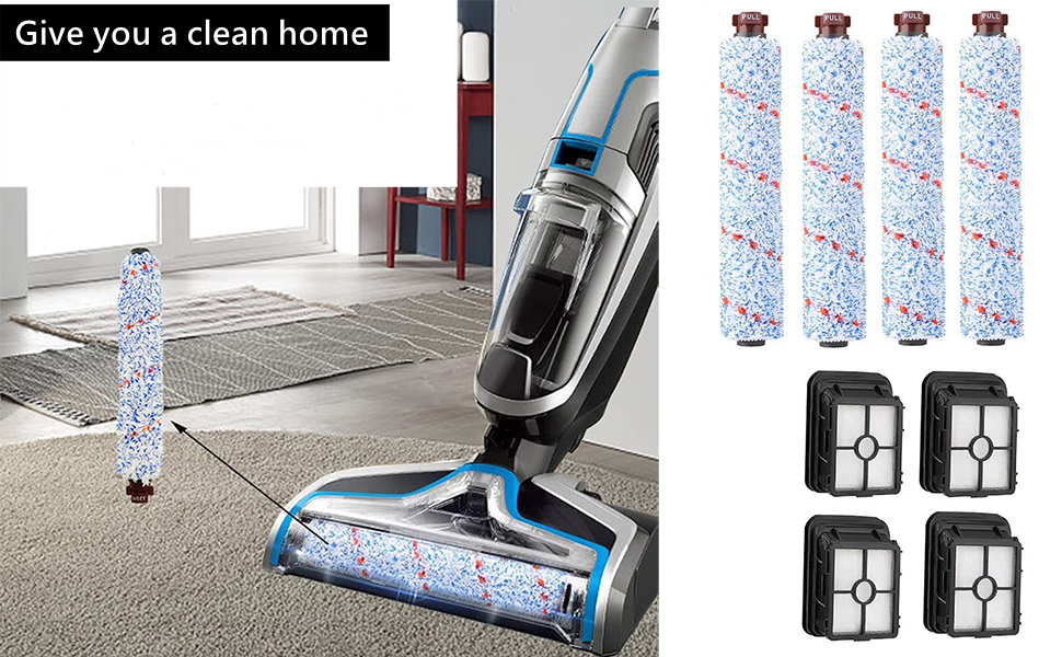 Accessories for Bissell Crosswave,Brush Roll for Bissell Crosswave 3in