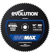 Evolution EVOMAX14ST | 14" 80T Mild Steel Cermet Blade | Compatible with S14CPS, S15CPS, S355MCS,...
