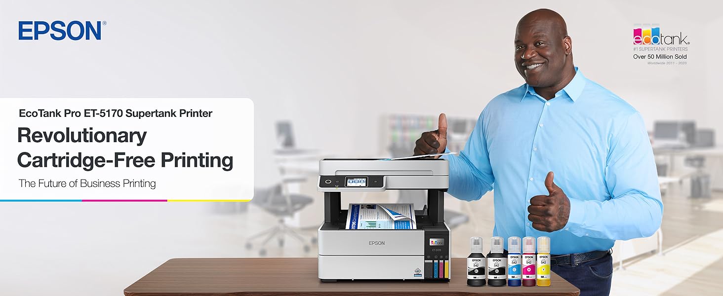 Epson EcoTank Pro ET5170 Wireless Colour AllinOne Supertank Printer