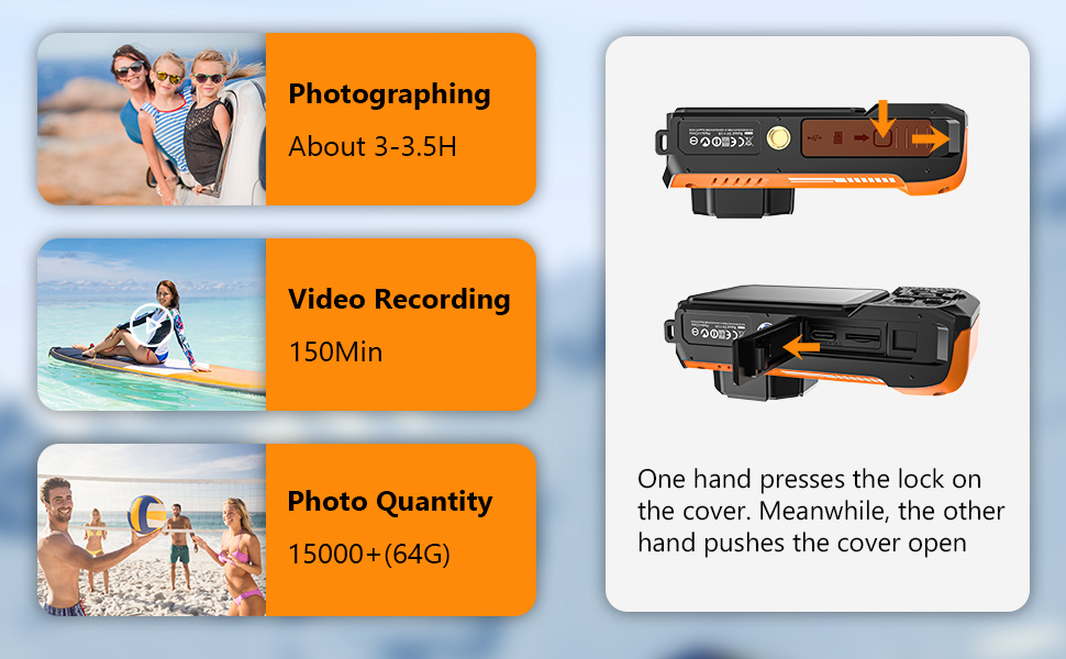 64g underwater camera