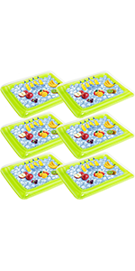 6 Packs Inflatable Serving Bar with Drain Plug and Hand Pump