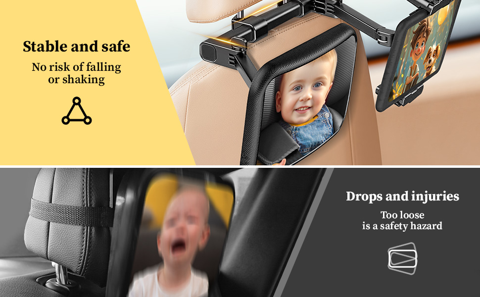 Qloztyse Baby Car Mirror for Baby Rear Facing Infant Back