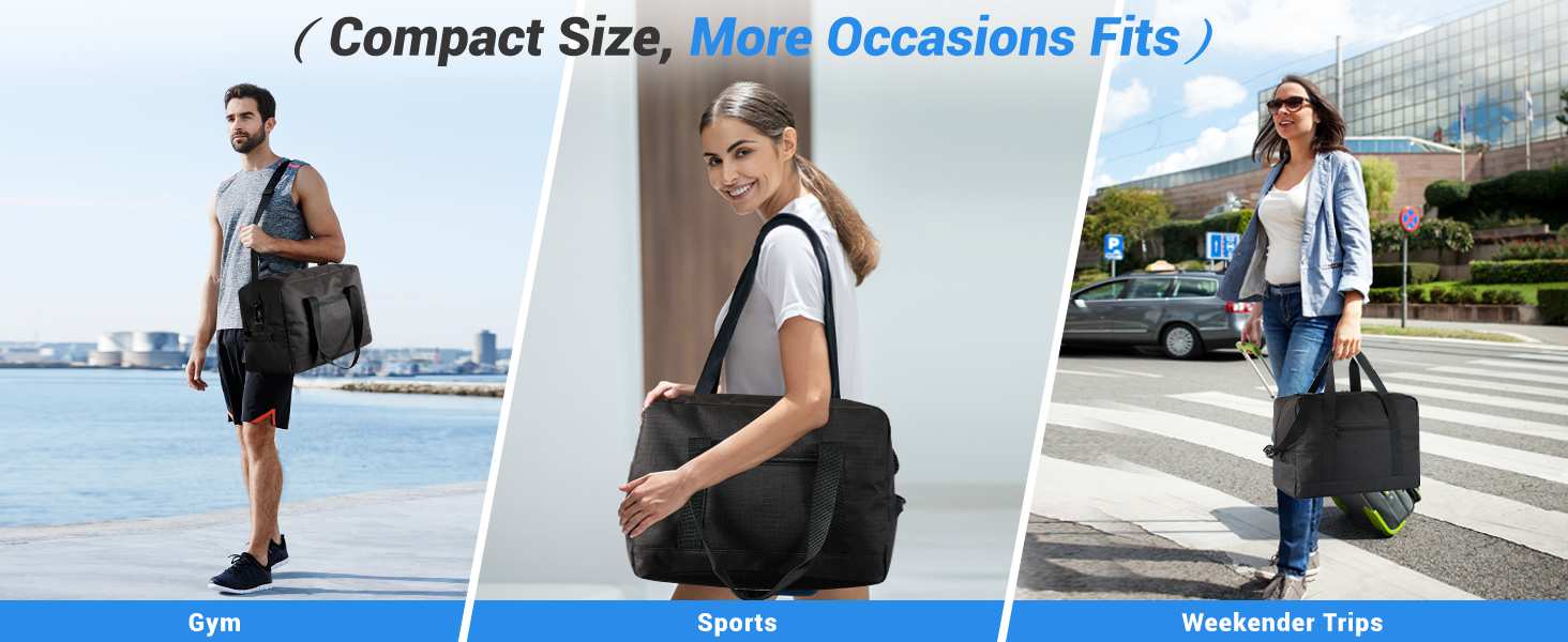 Small Gym Bag 14 inch Mini Duffel Bag Carryon Bag