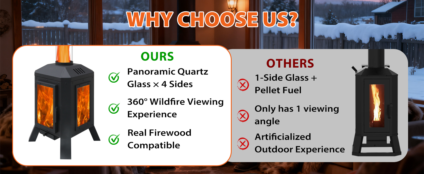 wood burning fire pit