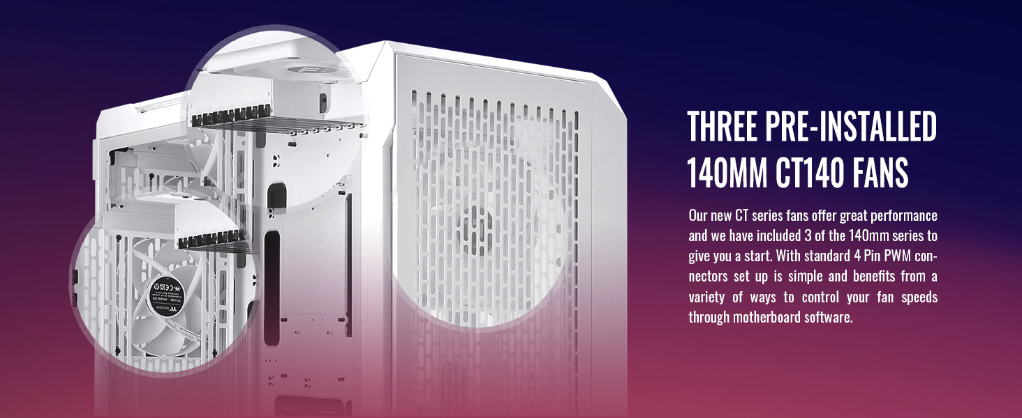 Thùng Máy Tính Thermaltake Thermaltake CTE C750 TG 15 CTE C750 TG ARGB Snow Full Tower Chassis