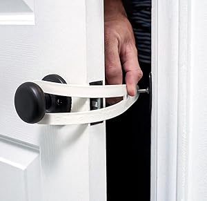 Amazon.com : FlexLatch Cat Door Holder Latch - Bright White Cat Door  Alternative Installs Fast Flex Latch Strap Let