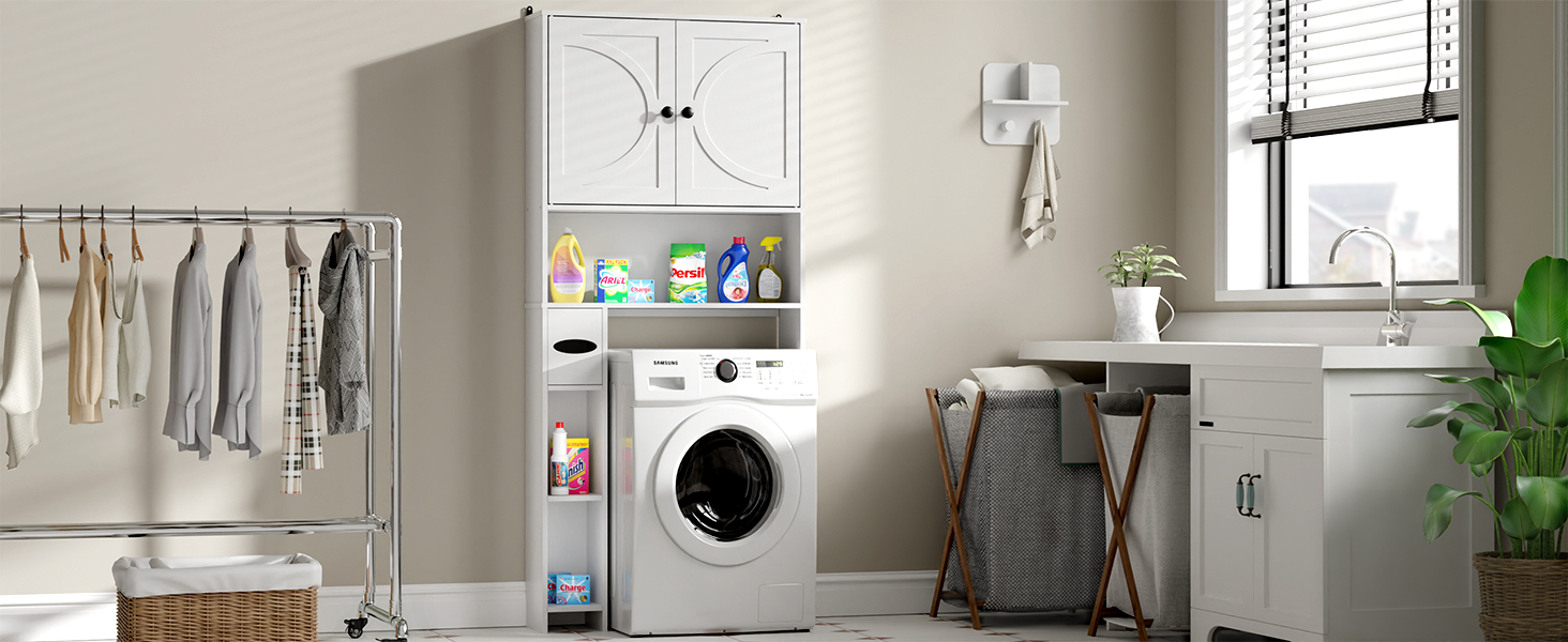 infurnic Over The Toilet Storage Farmhouse Wooden