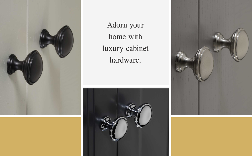 HERITAGE BRASS Knob Luxury Flat Round Design Drawer Knob