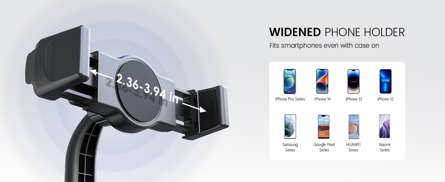 Tupwoon Overhead Phone Stand for Desk, [Reinforced Stable Base