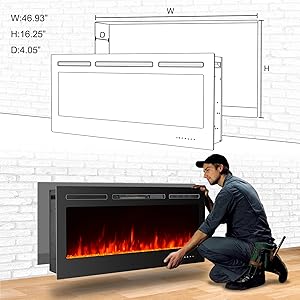 その他 Fireplace [Blu-ray] [Import] 6g7v4d0 Amazon.com: CharaVector Electric Fireplaces Recessed Wall