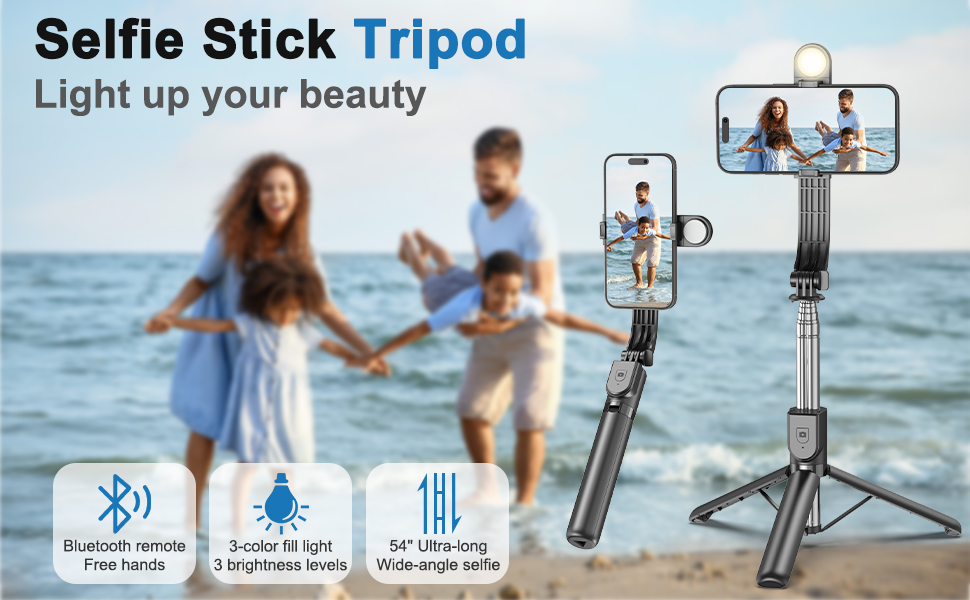 54” Cell Phone Tripod for iPhone