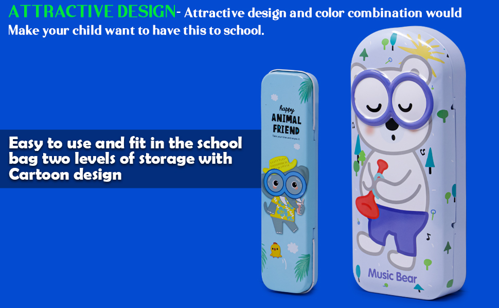  Pencil Box-Sky Blue for students,for girls,for kidz,for boys