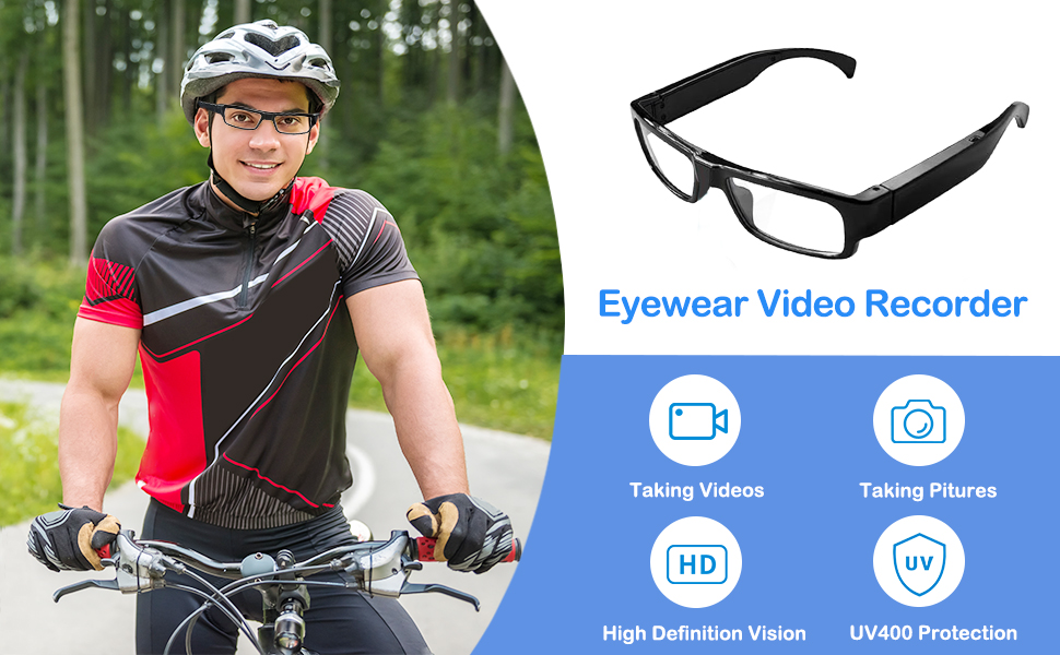 Hidden camera glasses