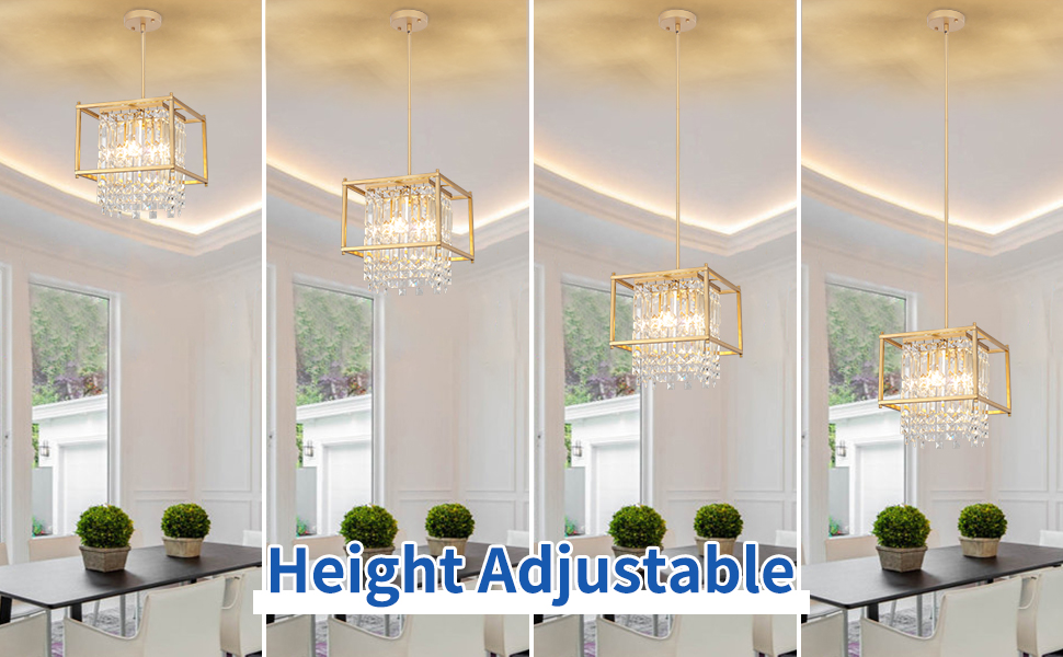 crystal pendant light