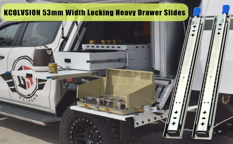 KCOLVSION 1 Pair 22 Inch 260 Lb Capacity Heavy Duty Locking