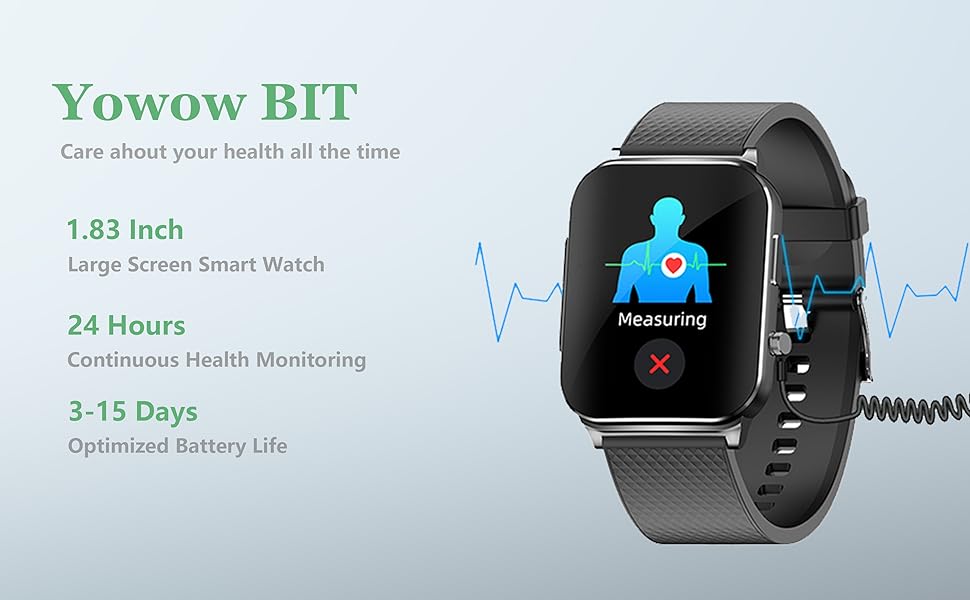 Yowow BIT Health Smart Watch Heart Rate Blood Oxygen Blood