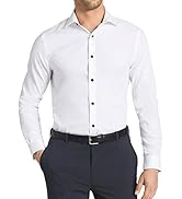 ONKEEP Mens Dress Shirts Stretch Slim Fit Long Sleeve Dress Shirts for Men Casual Business Formal...