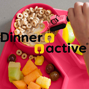 dinneractive constructive eating construction plates utensils kids eating