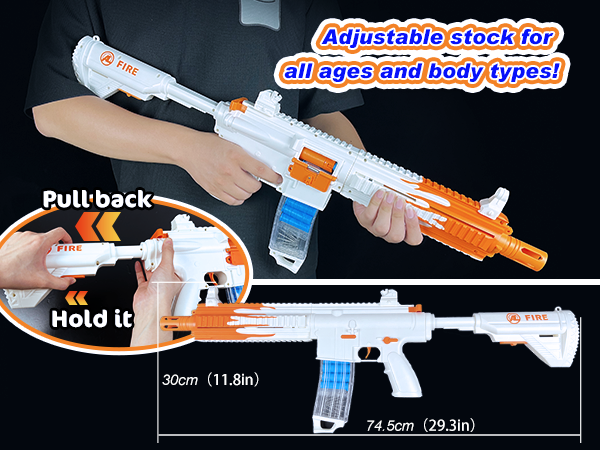 SPONGE GUN 2個セット Amazon.co.jp: 自動おもちゃピストル子供用、2in1モード電動
