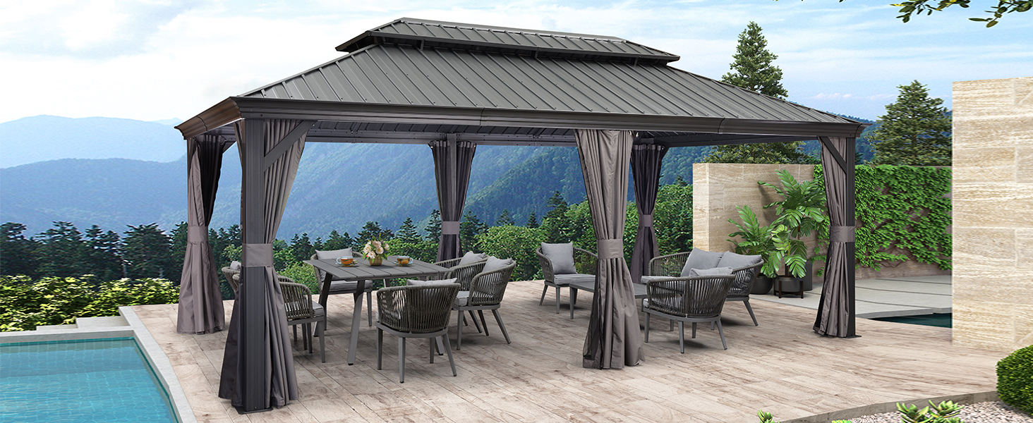 Hardtop Gazebo will be the perfect addition to your backyard decor