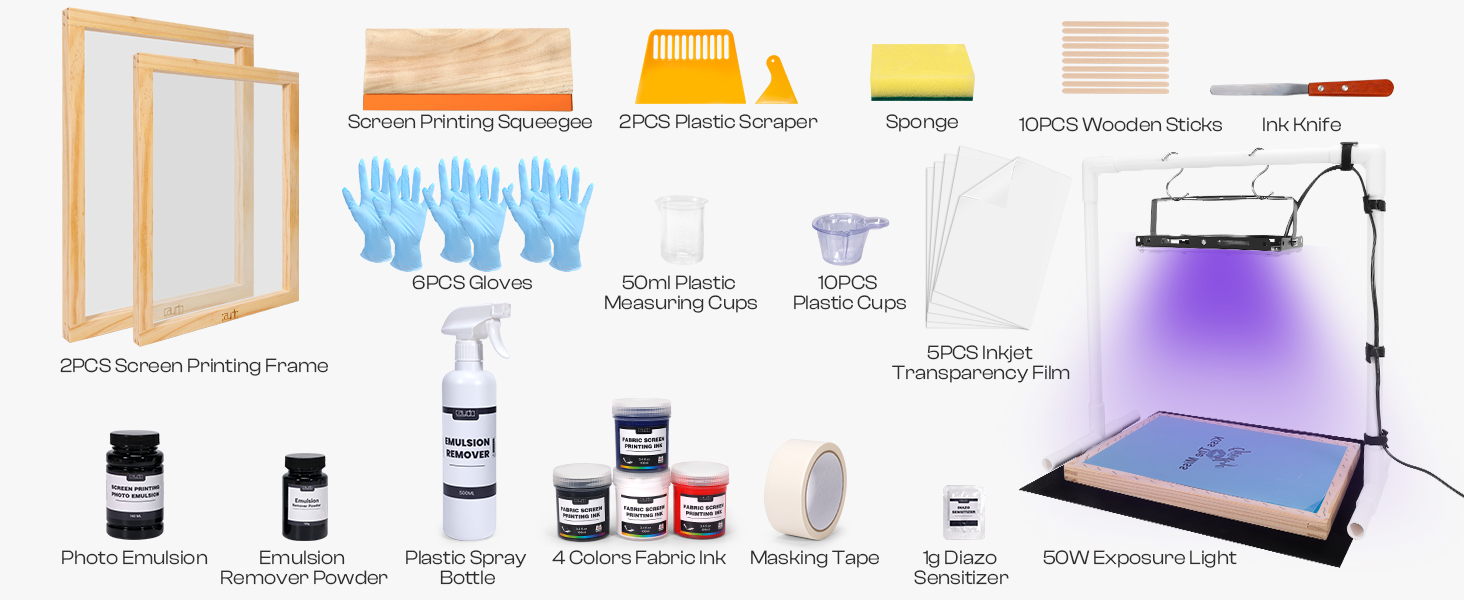 Screen Printing Kit Accessories