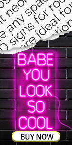 baby you look so cool neon sign