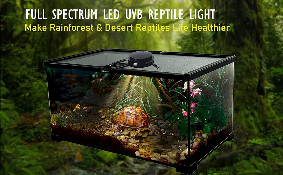 led uvb reptile light