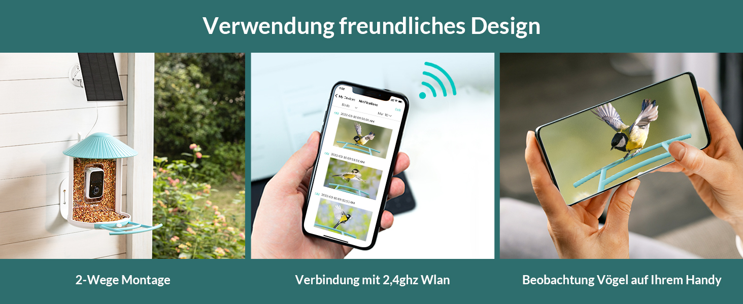 Futterstationen für Wildvögel