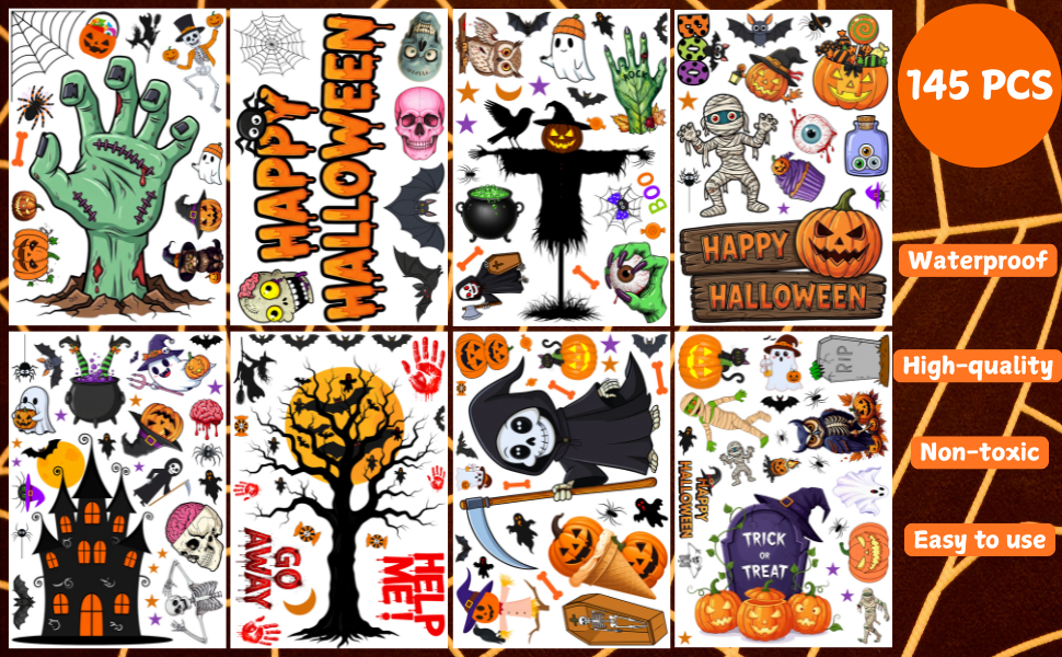 halloween window decorations