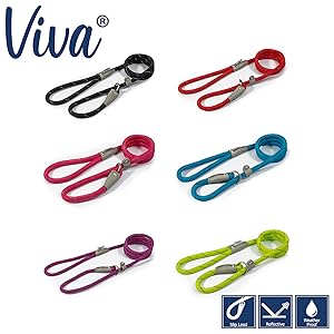 ancol viva colourful slip leads for dogs