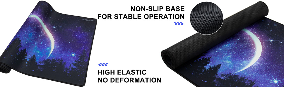 Excovip XXL Mouse Pad 900 x 400 x 2 mm Extra Large Gaming Mouse and ...