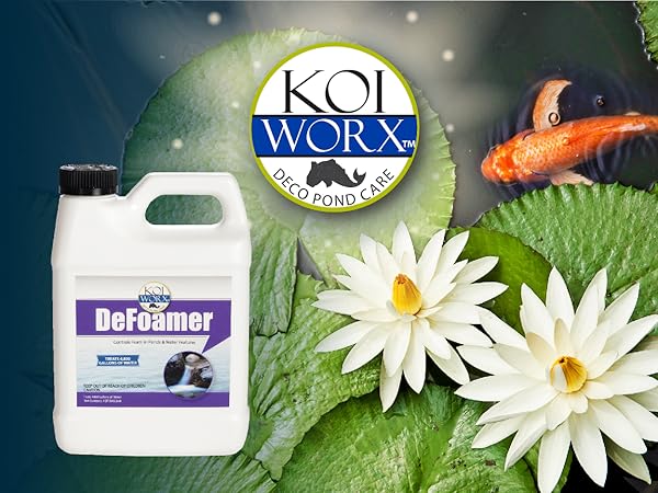 Amazon.com : KoiWorx Defoamer - 32oz- Removes Foam from Decorative