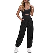 Panadila Womens Workout Onesie Athletic Romper One Piece Jumpsuits Backless Tops Hiking Pants wit...