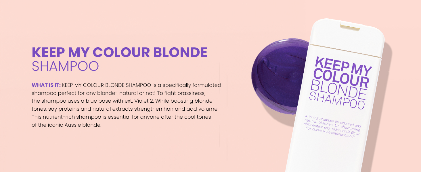 ELEVEN AUSTRALIA Keep My Colour Blonde Shampoo Perfect For Any Blonde Natural or Not 300 ml