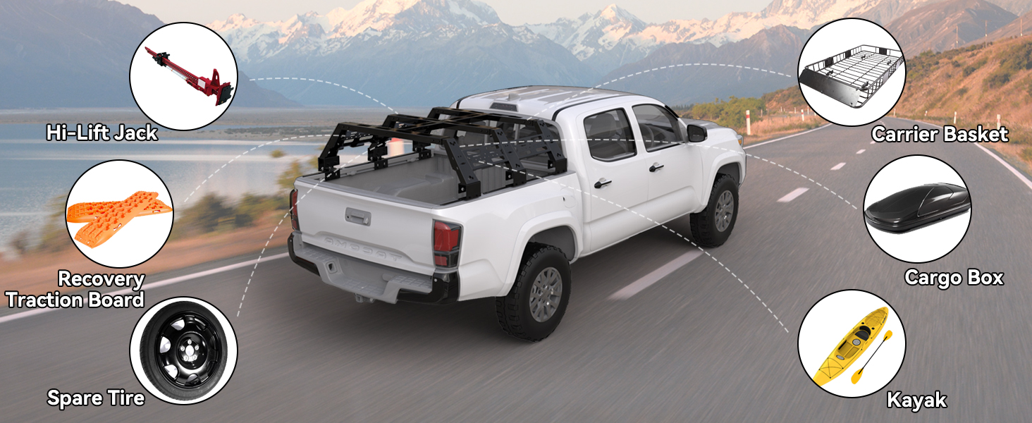 High Overland Truck Bed Rack