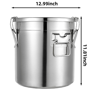 stainless steel canister with lid large stainless steel container with lid flour container