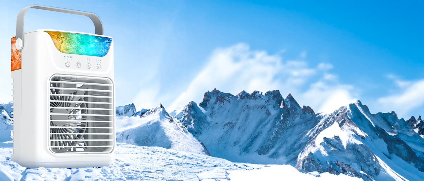 Portable Air Conditioners Fan, 2024 Upgraded Mini Air