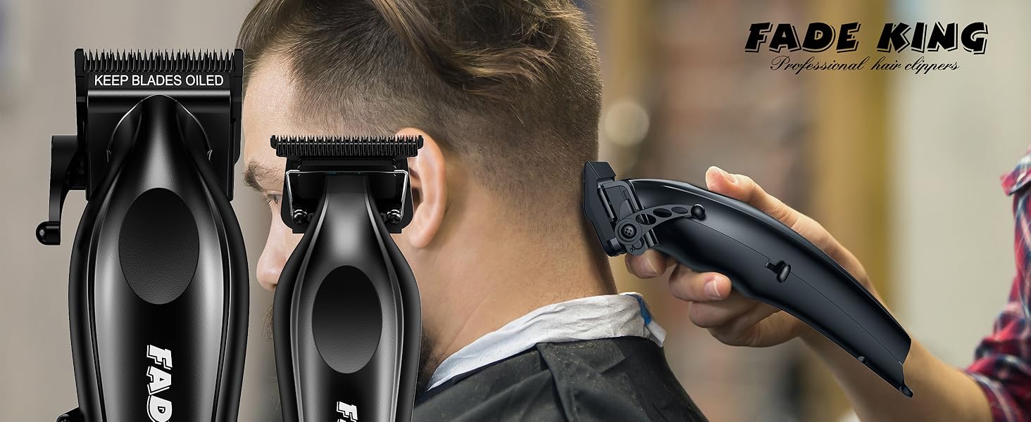 FADEKING® Professional Hair Clippers for Men, Professional