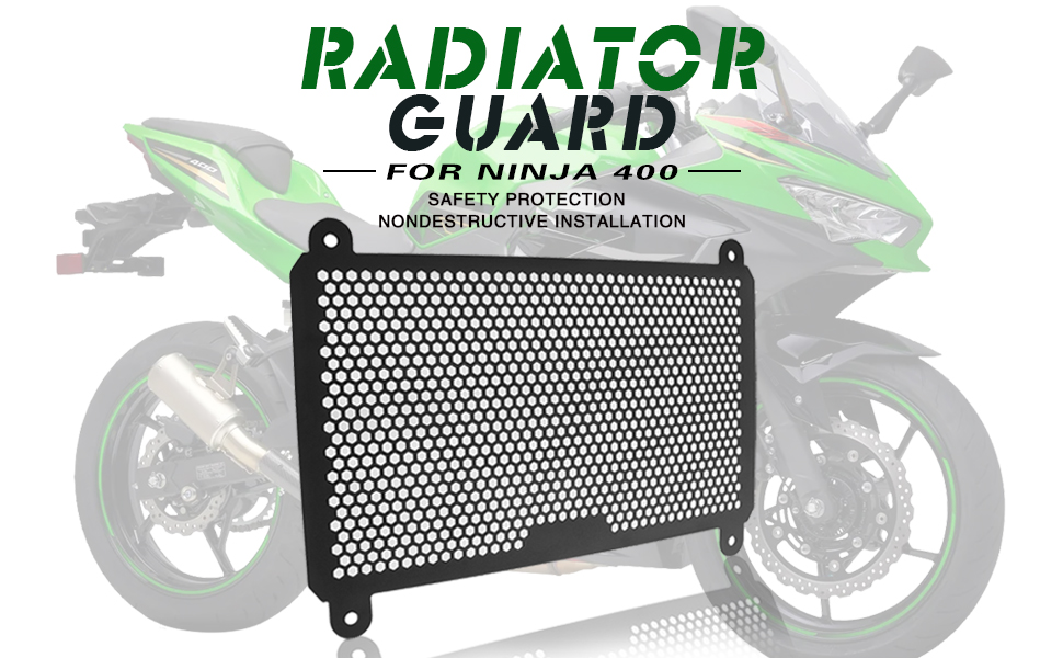 BAIONE Radiator Grille Guard Cover Compatible with Kawasaki