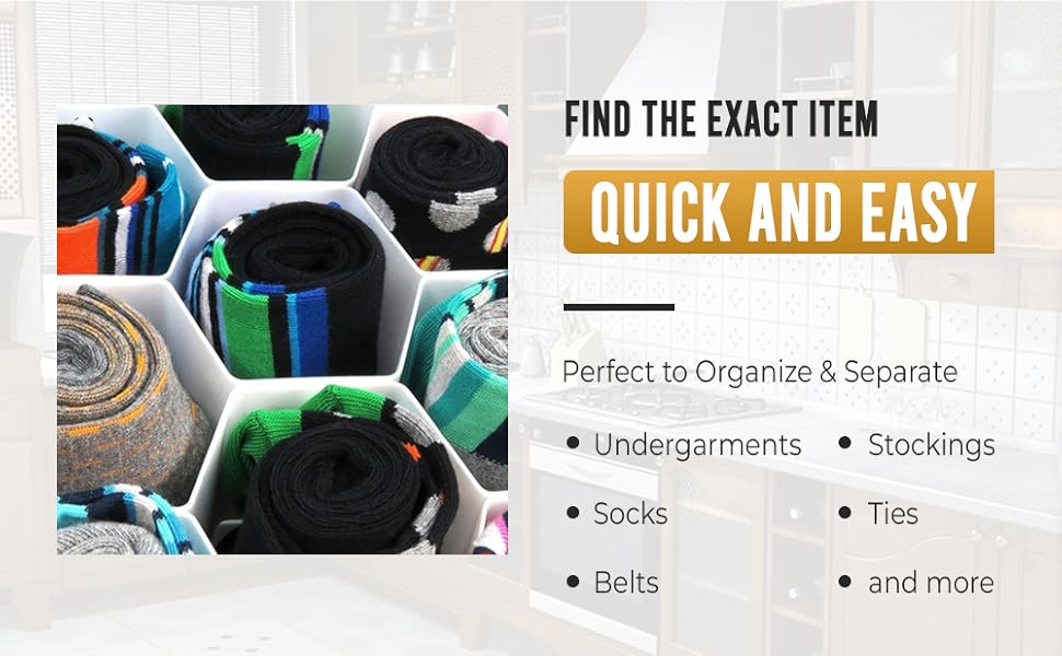 YBM HOME Drawer Divider Organizer 4pcs, DIY