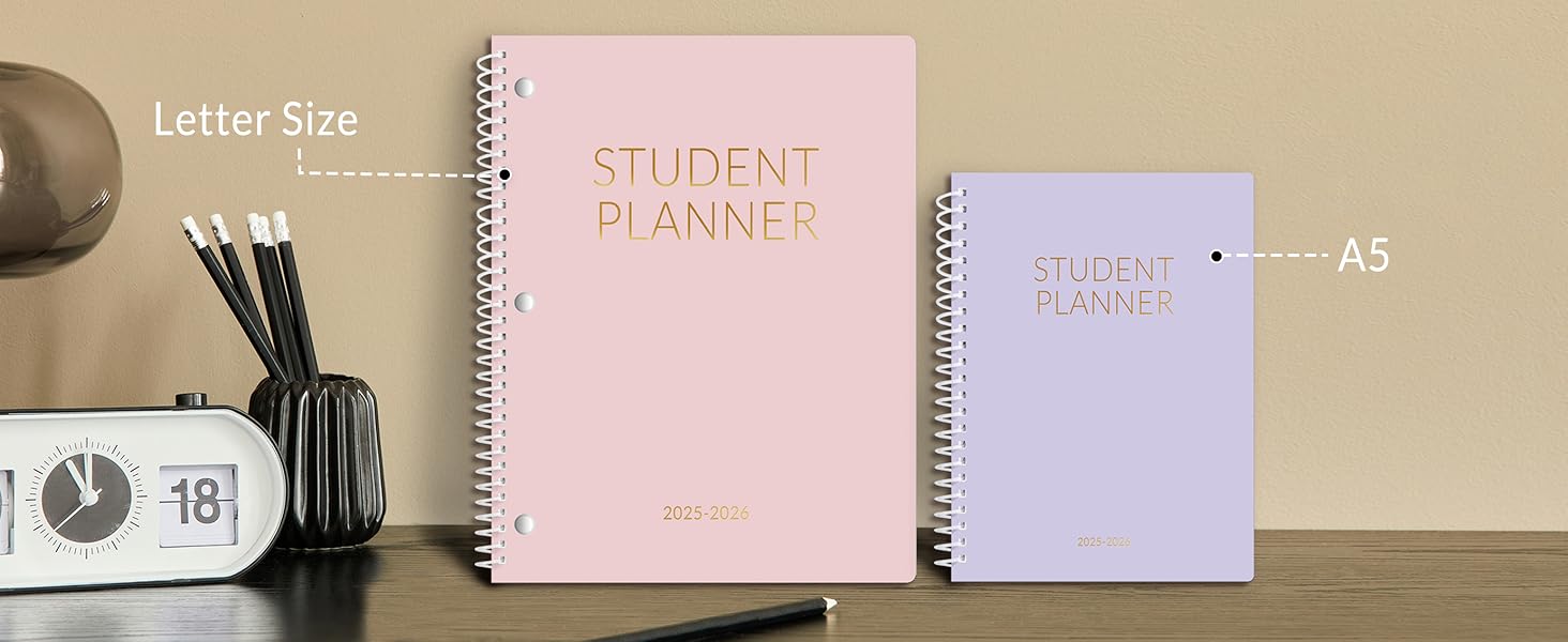 Student Planner 2025-2026, SUNEE Academic Weekly & Monthly Planner